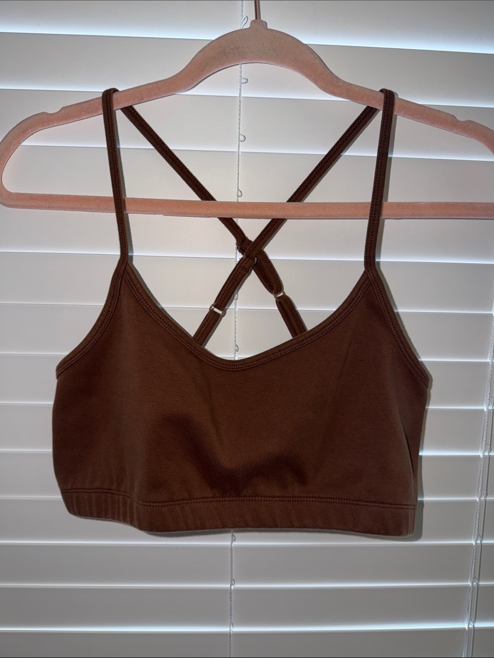 Noize Chocolate Brown Strappy Crop Bralette